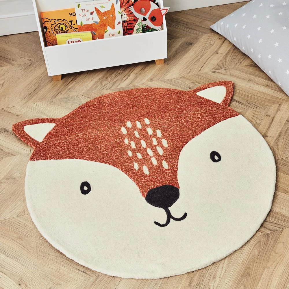 Children's Animal Rug, Fox 4 Children's Animal Rug, Fox - Image 2