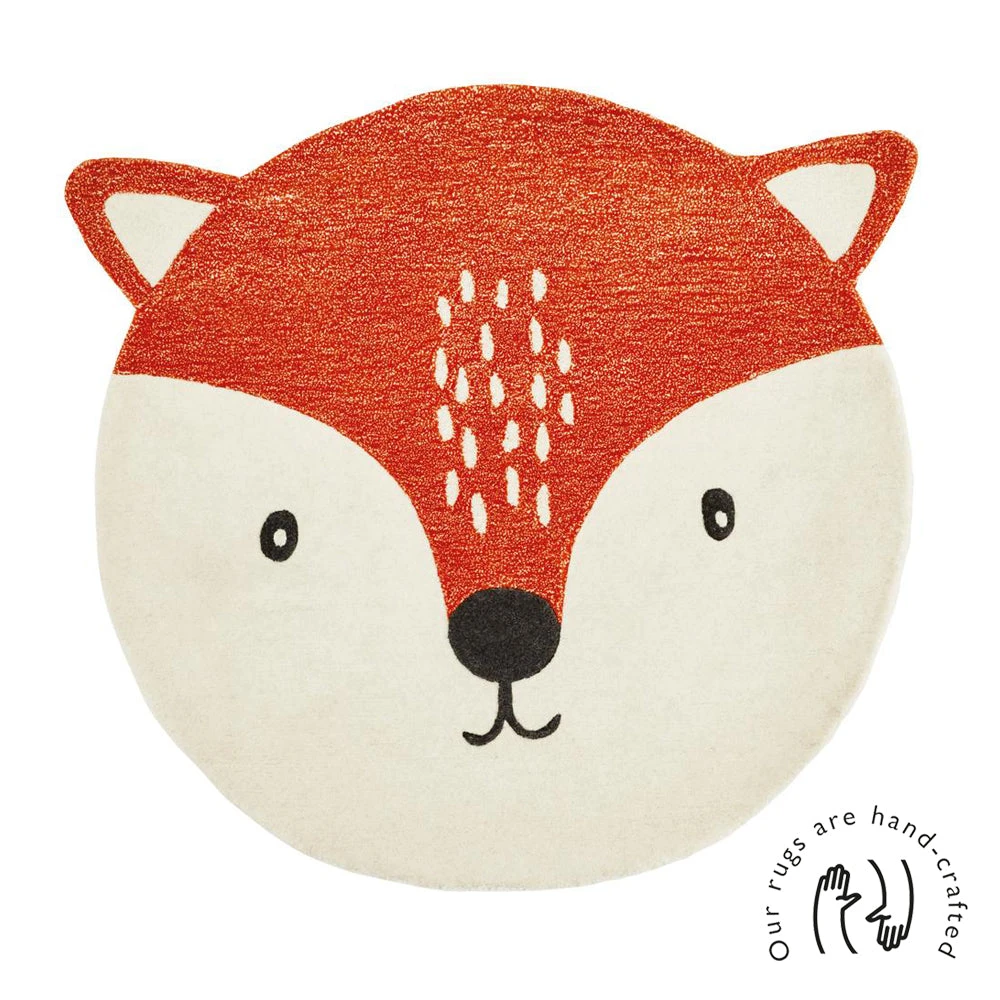 Children's Animal Rug, Fox 5 Children's Animal Rug, Fox - Image 3