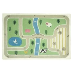 Day At The Farm Rug, 180 X 120 (cm) -Great Little Trading Co l4906lar 20