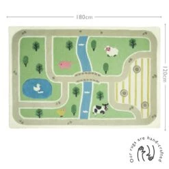 Day At The Farm Rug, 180 X 120 (cm) -Great Little Trading Co l4906lar 3