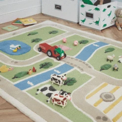Day At The Farm Rug, 180 X 120 (cm) -Great Little Trading Co l4906lar 5