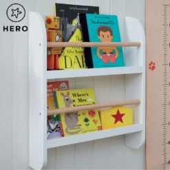 Greenaway Mini Bookcase, White/Natural