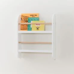 Greenaway Mini Bookcase, White/Natural -Great Little Trading Co l4953 20