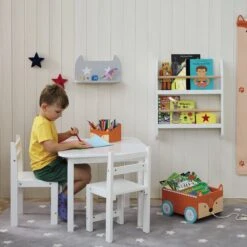 Greenaway Mini Bookcase, White/Natural -Great Little Trading Co l4953 5