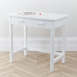 Apollo Wooden Desk With Drawers, White 17 Apollo Wooden Desk With Drawers, White -Great Little Trading Co l4954 20