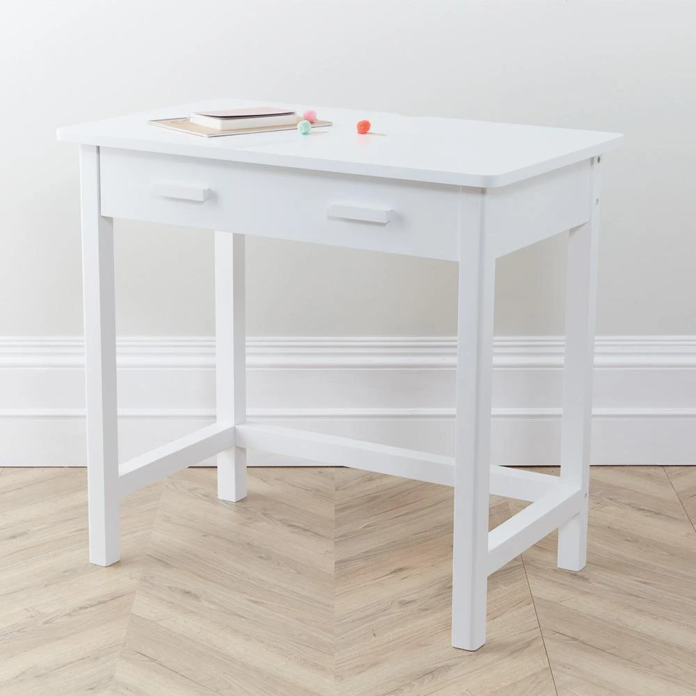Apollo Wooden Desk With Drawers, White 10 Apollo Wooden Desk With Drawers, White - Image 8