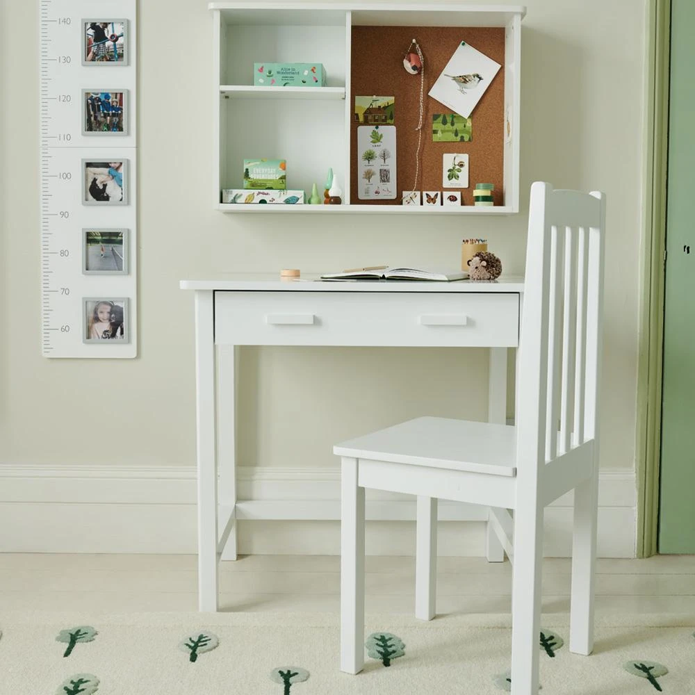 Apollo Wooden Desk With Drawers, White 5 Apollo Wooden Desk With Drawers, White - Image 3