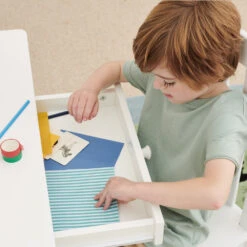 Tall Whittington Wooden Desk With Shelves, White -Great Little Trading Co l4982 5