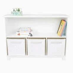 Blake Storage Shelf Unit, White 14 Blake Storage Shelf Unit, White -Great Little Trading Co l4998 1