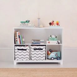 Blake Storage Shelf Unit, White 13 Blake Storage Shelf Unit, White -Great Little Trading Co l4998 4
