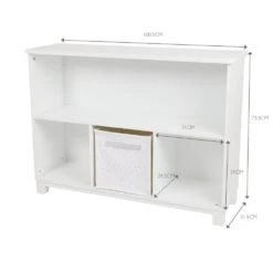 Blake Storage Shelf Unit, White 18 Blake Storage Shelf Unit, White -Great Little Trading Co l4998 7