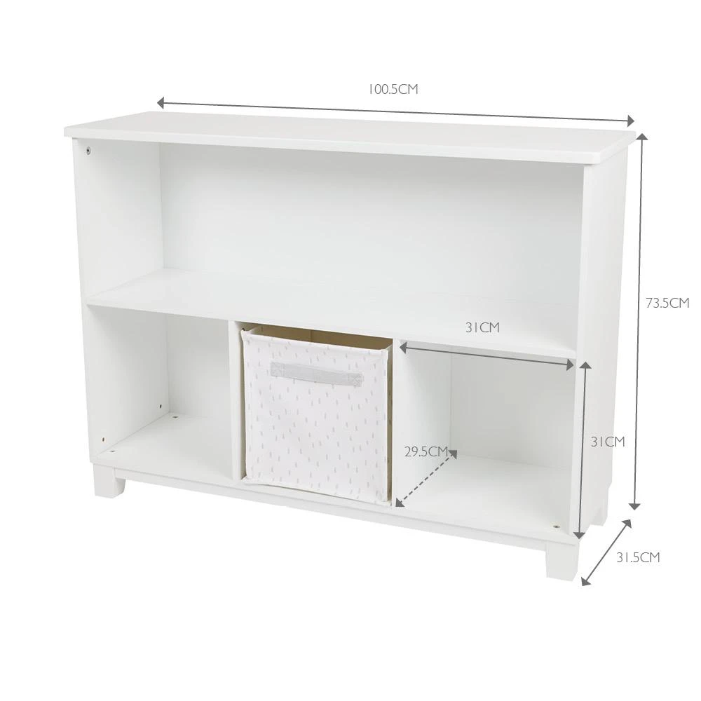 Blake Storage Shelf Unit, White 10 Blake Storage Shelf Unit, White - Image 8