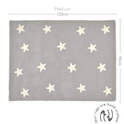 Grey Stardust Rug, 120 X 90 (cm) 9 Grey Stardust Rug, 120 X 90 (cm) -Great Little Trading Co l5028med 3
