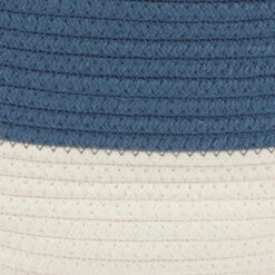 Rope Storage Basket, Ivory & Galaxy Blue -Great Little Trading Co l5050 5