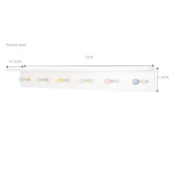 Wooden Peg Rail & Shelf, Colour Pop -Great Little Trading Co l5115 6