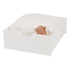 Underbed Storage Drawer, White/Grey Star