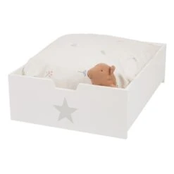 Underbed Storage Drawer, White/Grey Star -Great Little Trading Co l5116 20