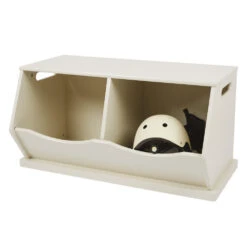 Double Stacking Wooden Toy Storage Trunk, Oatmeal -Great Little Trading Co l5122 20