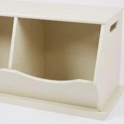 Double Stacking Wooden Toy Storage Trunk, Oatmeal -Great Little Trading Co l5122 5