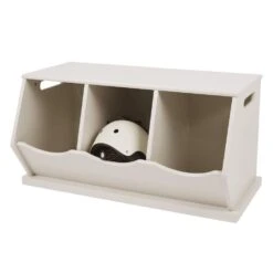 Triple Stacking Wooden Toy Storage Trunk, Oatmeal -Great Little Trading Co l5123 20