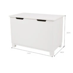 Slide & Store Big Wooden Toy Box, White 17 Slide & Store Big Wooden Toy Box, White -Great Little Trading Co l5129 8