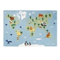 Around The World Rug, 180 X 120 (cm)