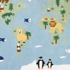 Around The World Rug, 180 X 120 (cm) -Great Little Trading Co l5144 6 e59f5259 485e 4f93 8128 be0a50df8d85