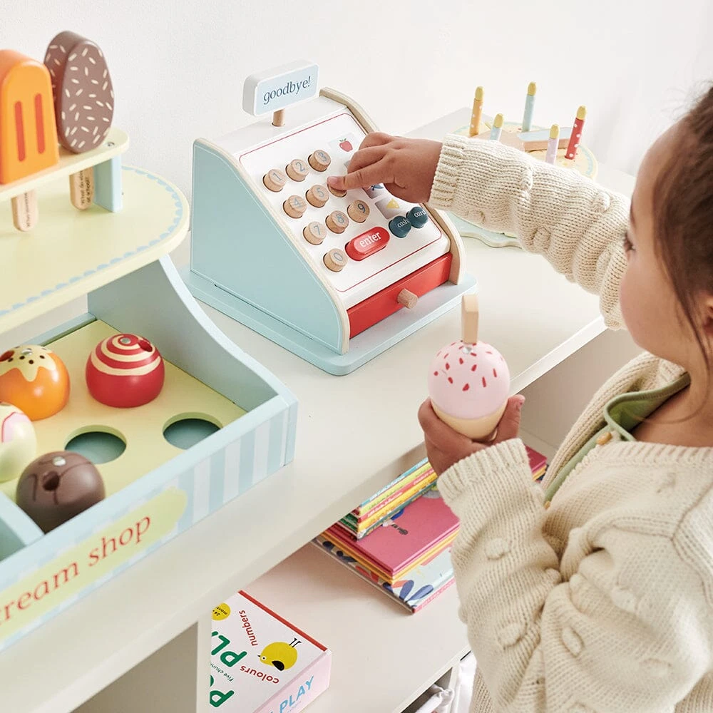 Wooden Till, Blue 8 Wooden Till, Blue - Image 6