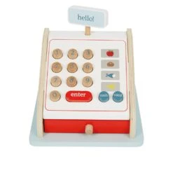 Wooden Till, Blue 10 Wooden Till, Blue -Great Little Trading Co l5167 4