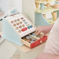 Wooden Till, Blue 12 Wooden Till, Blue -Great Little Trading Co l5167 6