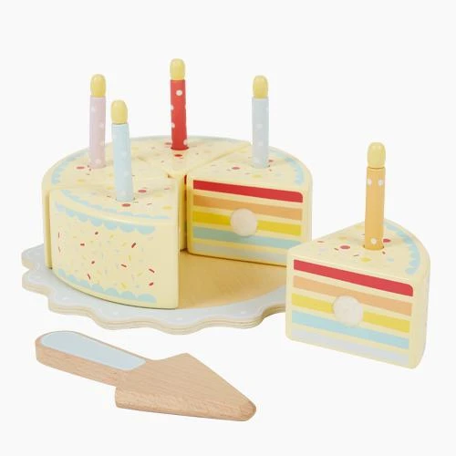 Wooden Rainbow Birthday Cake 3 Wooden Rainbow Birthday Cake
