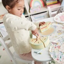 Wooden Rainbow Birthday Cake 8 Wooden Rainbow Birthday Cake -Great Little Trading Co l5170 5