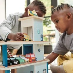 Wooden Toy Garage With Track 14 Wooden Toy Garage With Track -Great Little Trading Co l5171 7