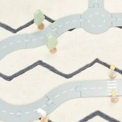 Wooden Road Track With Accessories 12 Wooden Road Track With Accessories -Great Little Trading Co l5175 7