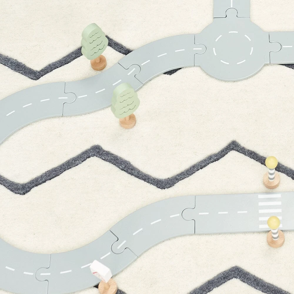 Wooden Road Track With Accessories 7 Wooden Road Track With Accessories - Image 5