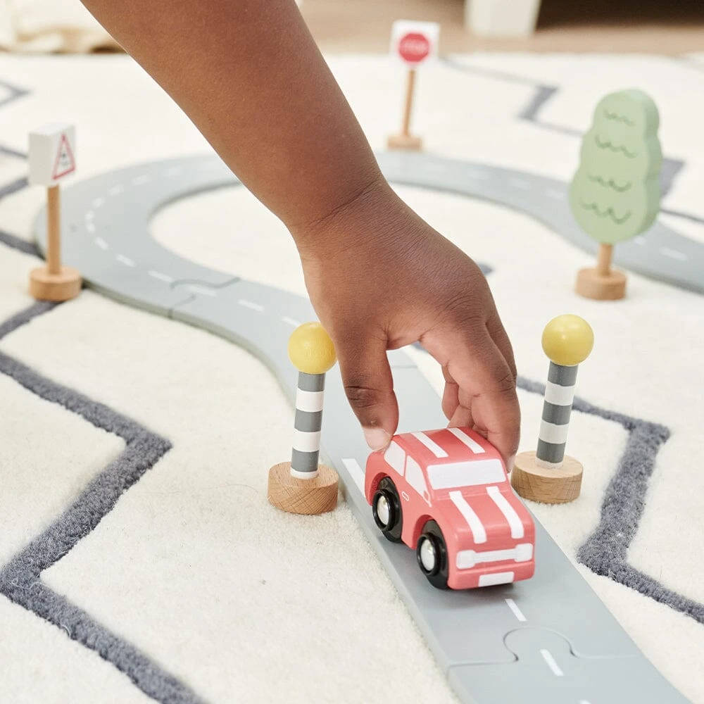 Wooden Road Track With Accessories 4 Wooden Road Track With Accessories - Image 2