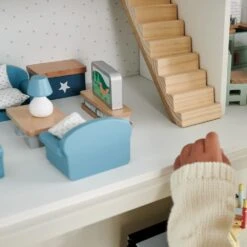 Wooden Doll’s House Furniture, Living Room 7 Wooden Doll’s House Furniture, Living Room -Great Little Trading Co l5180 2