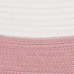 Rope Storage Basket, Ivory & Rose Pink -Great Little Trading Co l5203 7