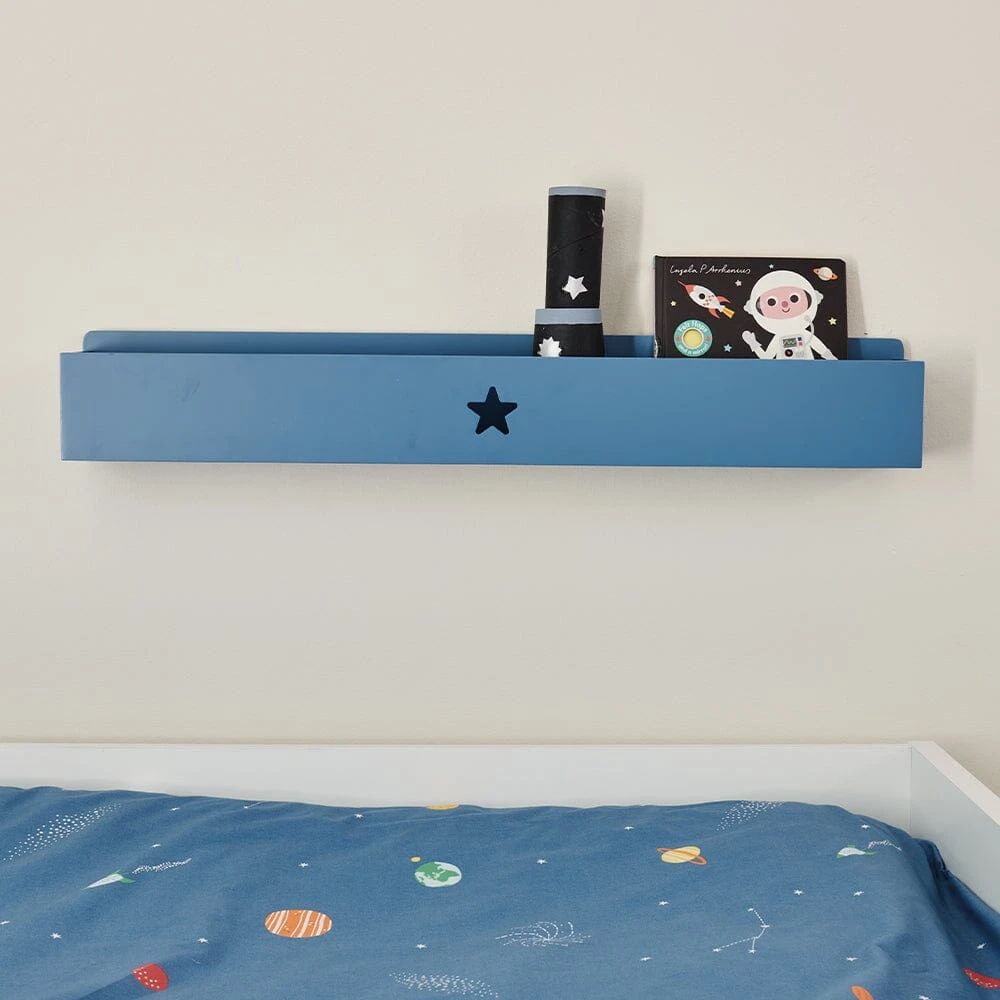 Star Book Ledge Wall Shelf, Galaxy Blue 4 Star Book Ledge Wall Shelf, Galaxy Blue - Image 2