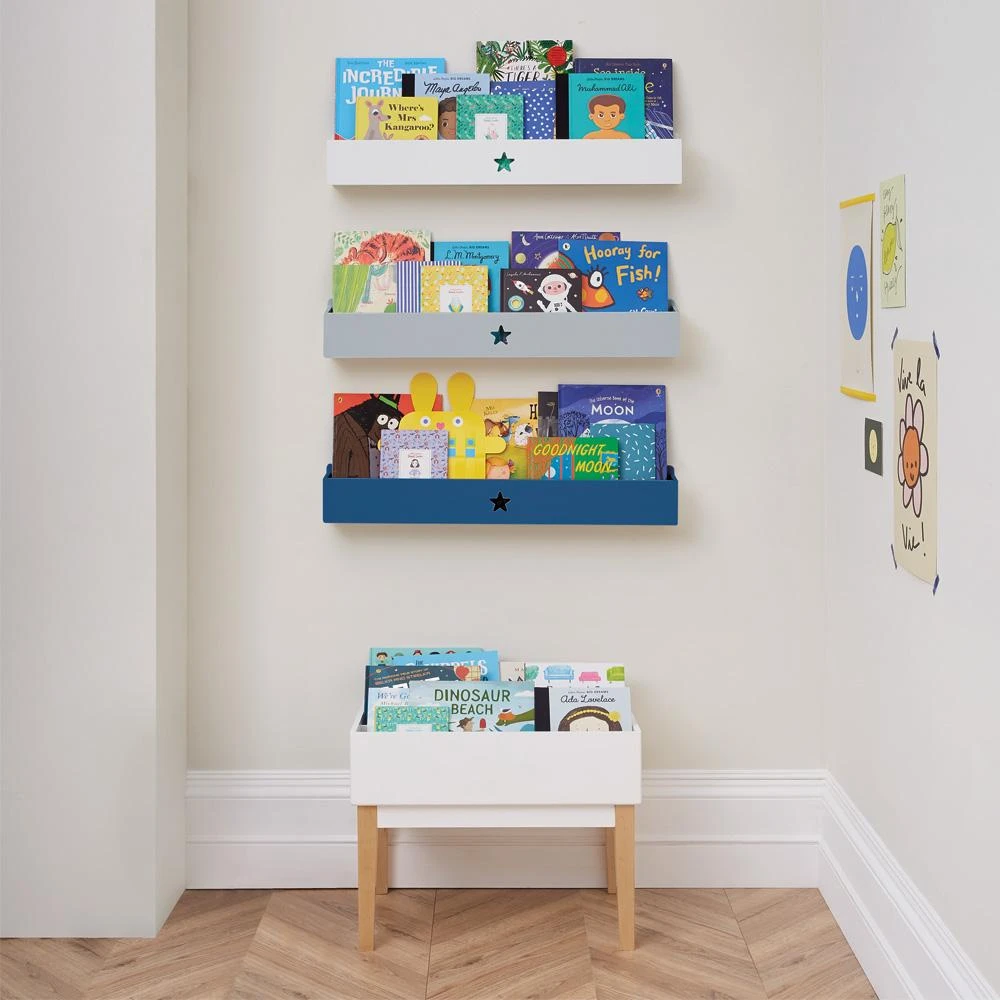 Star Book Ledge Wall Shelf, Galaxy Blue 5 Star Book Ledge Wall Shelf, Galaxy Blue - Image 3