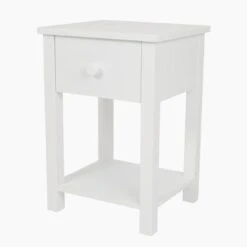 Lulworth Bedside Table, White