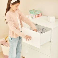 Lulworth Chest Of Drawers, White 12 Lulworth Chest Of Drawers, White -Great Little Trading Co l5237 4