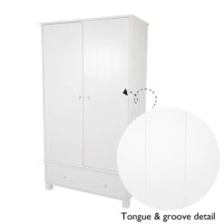Lulworth Wardrobe, White -Great Little Trading Co l5239 3