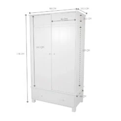 Lulworth Wardrobe, White -Great Little Trading Co l5239 7