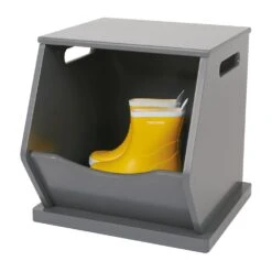 Single Stacking Storage Trunk, Charcoal 13 Single Stacking Storage Trunk, Charcoal -Great Little Trading Co l5242 20