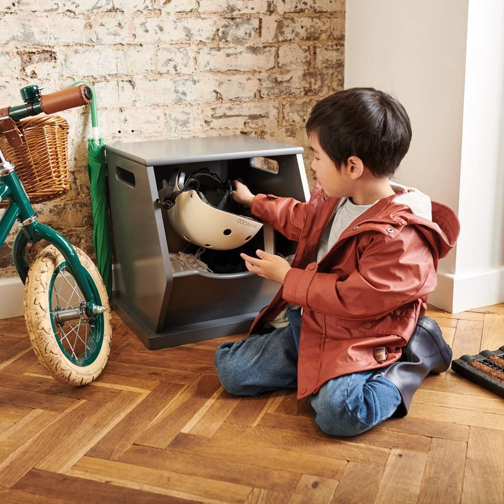 Single Stacking Storage Trunk, Charcoal 6 Single Stacking Storage Trunk, Charcoal - Image 4