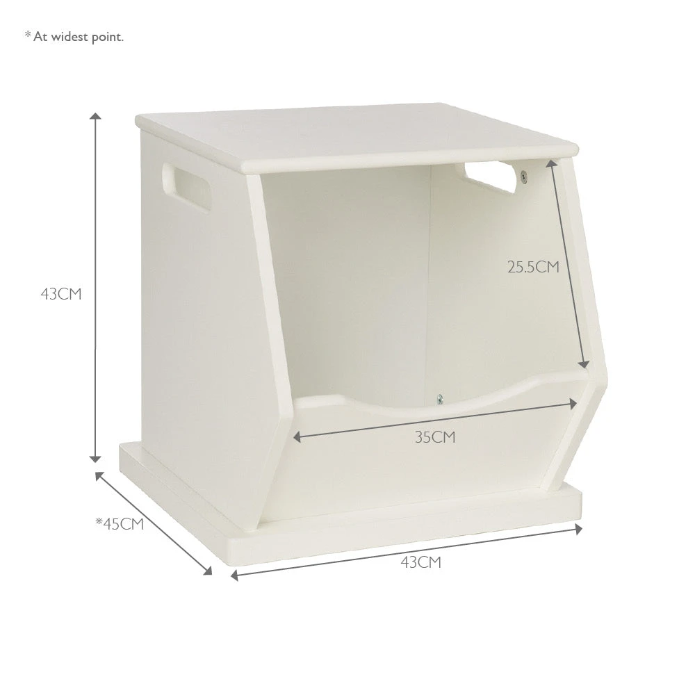 Single Stacking Storage Trunk, Charcoal 7 Single Stacking Storage Trunk, Charcoal - Image 5