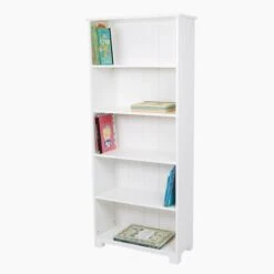 Crompton Tall Bookcase In White