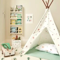 Greenaway Narrow Bookcase, Oatmeal -Great Little Trading Co l5246 4