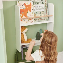 Floating Display Wall Shelf With Pegs -Great Little Trading Co l5268 4
